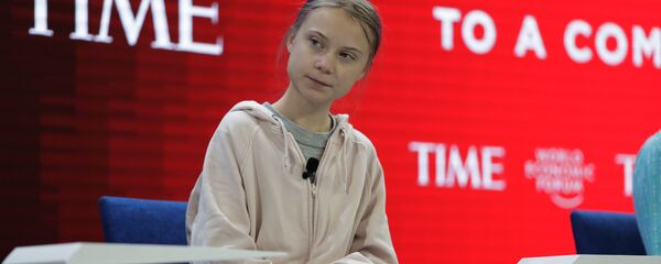Грета Тунберг на Всемирном Экономическом Форуме в Давосе 2020 Грета Тунберг на Всемирном Экономическом Форуме в Давосе 2020 - Sputnik Latvija