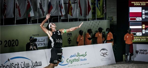 Латвийский бич-волейболист Александр Самойлов Латвийский бич-волейболист Александр Самойлов - Sputnik Латвия