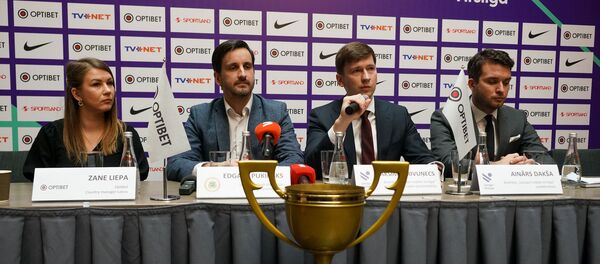 Пресс-конференция перед началом сезона латвийской футбольной вирслиги - Sputnik Латвия