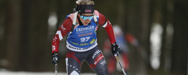 Латвийская биатлонистка Байба Бендика - Sputnik Латвия