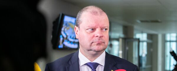 Премьер-министр Литовской Республики Саулюс Сквернялис - Sputnik Латвия