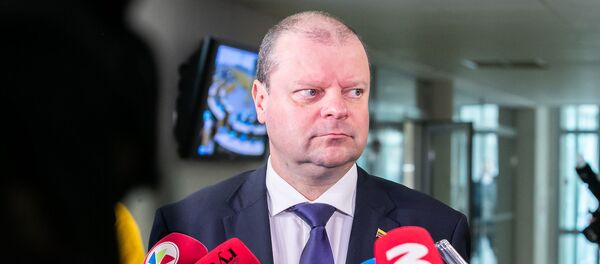 Премьер-министр Литовской Республики Саулюс Сквернялис - Sputnik Латвия