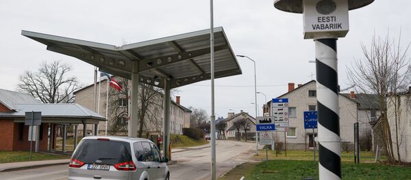 Латвийско-эстонская граница в Валке-Валге - Sputnik Латвия