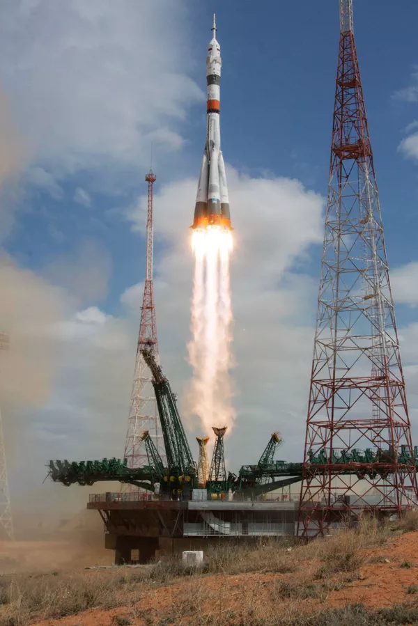 Запуск пилотируемого корабля Союз МС-16 с экипажем МКС-63