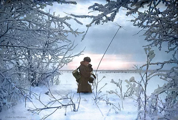 Налаживание связи на передовой, 1941 год - Sputnik Латвия