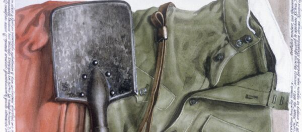 Репродукция картины Р. Венецкого Малая саперная лопатка Репродукция картины Р. Венецкого Малая саперная лопатка - Sputnik Latvija