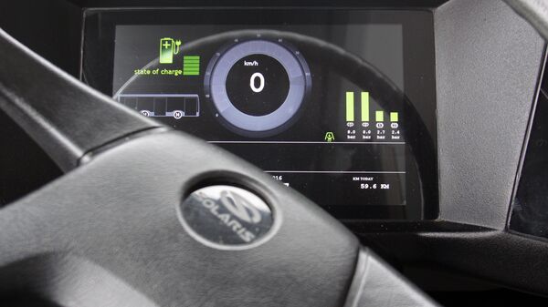 Приборная панель электробуса - Sputnik Латвия