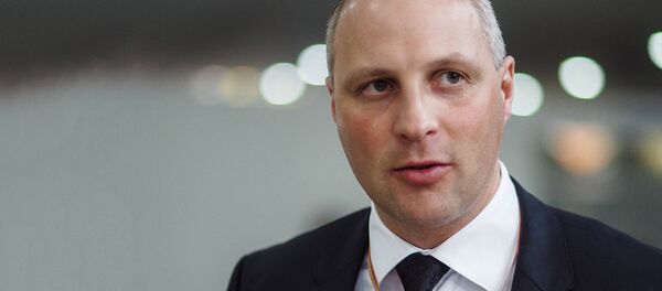 Госсекретарь Министерства сообщения Латвии Каспарс Озолиньш Госсекретарь Министерства сообщения Латвии Каспарс Озолиньш - Sputnik Latvija