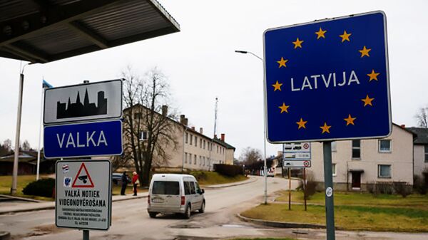 Граница Литвы с Латвией, архивное фото - Sputnik Латвия