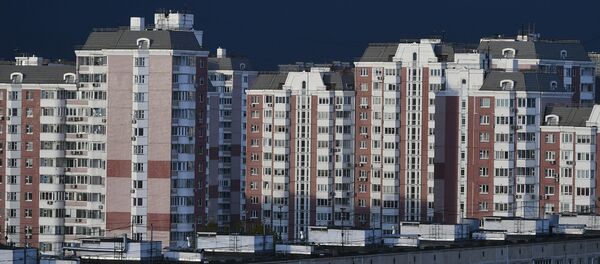 Жилые дома на Химкинском бульваре в Москве. - Sputnik Latvija