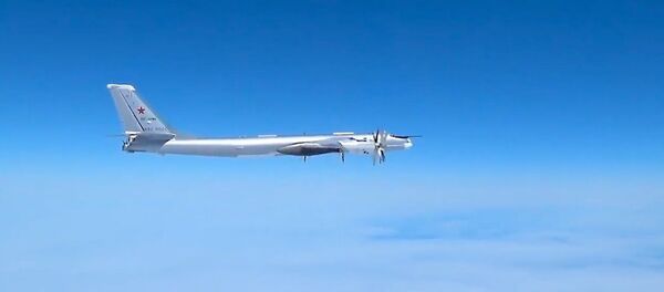 Американские F-22 снова вторглись в плановый полет российских истребителей Американские F-22 снова вторглись в плановый полет российских истребителей - Sputnik Latvija