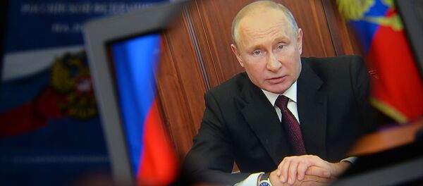 Трансляция обращения президента России Владимира Путина - Sputnik Латвия