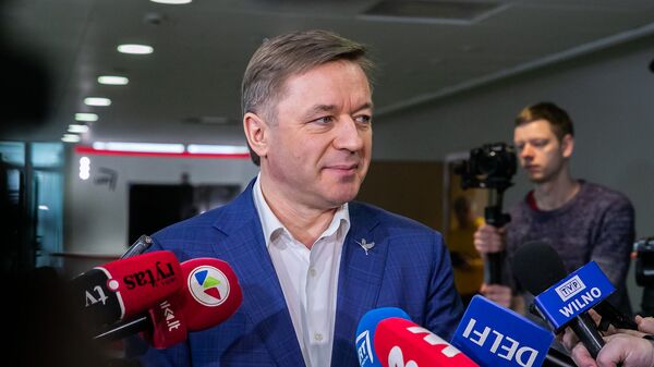 Лидер Союза крестьян и зеленых Литвы Рамунас Карбаускис - Sputnik Latvija