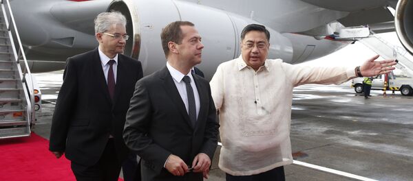 Председатель правительства РФ Д.Медведев прибыл в Манилу на саммит АТЭС - Sputnik Латвия