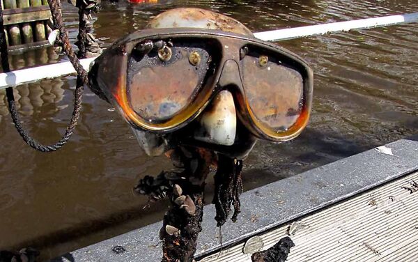 Призрак подводного мусорщика. Вам смешно, а некоторые малыши на субботнике поверили! - Sputnik Латвия