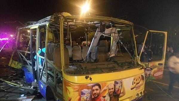 Взрыв автобуса в Ереване - Sputnik Латвия