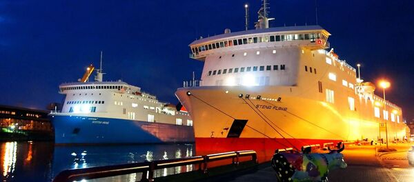 Паромы Scottish Viking и Stena Flavia в порту Вентспилса - Sputnik Латвия