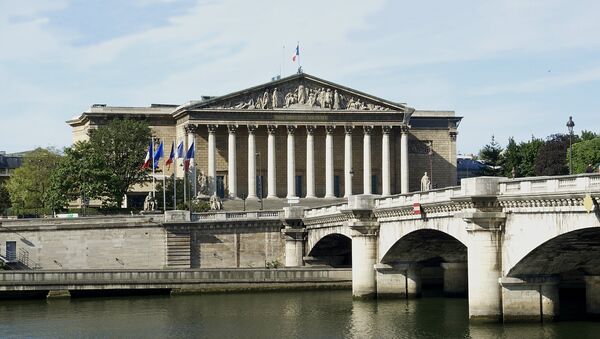 Место заседаний Национальной ассамблеи Франции в Париже - Sputnik Латвия