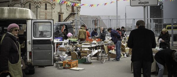 Рижская барахолка в квартале Spīķeri (Спикери) - Sputnik Латвия
