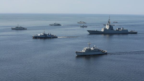 Корабли НАТО в Балтийском море во время учений - Sputnik Латвия
