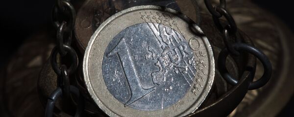 Viens eiro. Foto no arhīva Viens eiro. Foto no arhīva - Sputnik Latvija