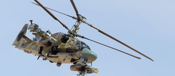 Боевое применение российского вертолета Ка-52 в Сирии Боевое применение российского вертолета Ка-52 в Сирии - Sputnik Latvija