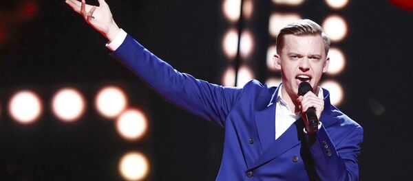 Выступление Юри Поотсмана на Евровидении-2016. Выступление Юри Поотсмана на Евровидении-2016. - Sputnik Латвия