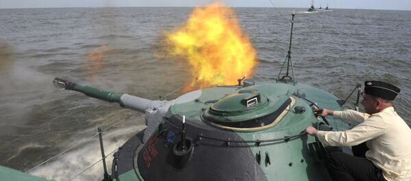 Учения батальона морской пехоты Каспийской флотилии Учения батальона морской пехоты Каспийской флотилии - Sputnik Latvija