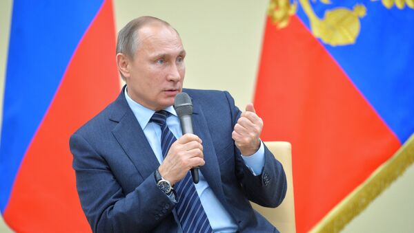 Президент России В.Путин - Sputnik Латвия