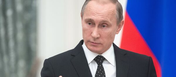 Президент РФ В.Путин Президент РФ В.Путин - Sputnik Латвия