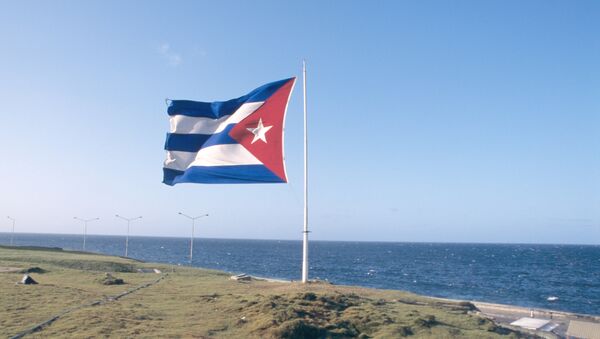 Кубинский флаг над набережной Маликон - Sputnik Latvija
