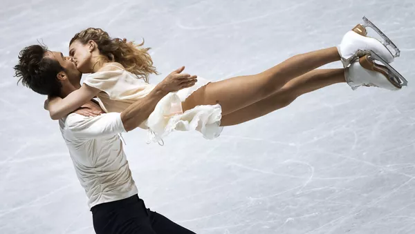 Gabriela Papadakis un Gijoms Sizerons brīvās izvēles programmā. Foto no arhīva - Sputnik Latvija