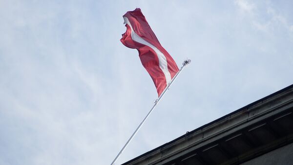 Latvijas karogs pie Ministru kabineta ēkas. Foto no arhīva - Sputnik Latvija