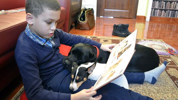 Проект КниГАВ - дети читают книги домашним питомцам Проект КниГАВ - дети читают книги домашним питомцам - Sputnik Латвия