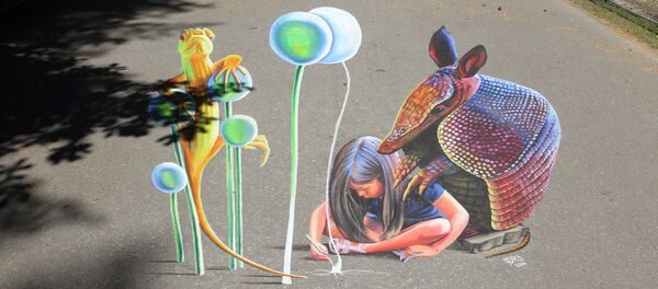 Международный фестиваль трехмерного искусства в Межапарке Международный фестиваль трехмерного искусства в Межапарке - Sputnik Латвия