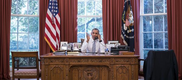 Барак Обама в Белом доме - Sputnik Латвия