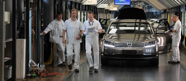 Завод Volkswagen в Дрездене - Sputnik Латвия