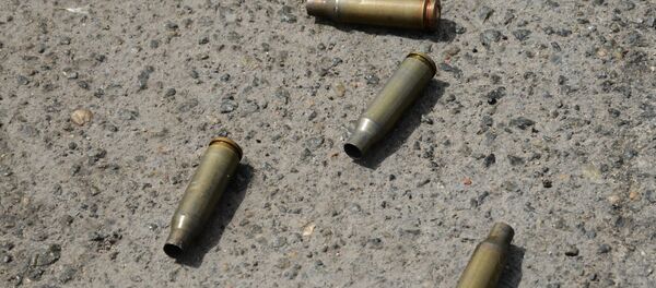 Гильзы от патронов на асфальте. Гильзы от патронов на асфальте. - Sputnik Латвия