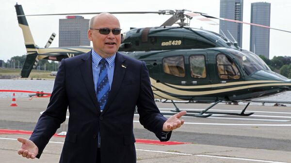 Вертолетная площадка в Риге Вертолетная площадка в Риге - Sputnik Латвия