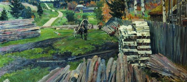 Сергей Арсеньевич Виноградов Латгальский пейзаж. Шоссе (1925) Сергей Арсеньевич Виноградов Латгальский пейзаж. Шоссе (1925) - Sputnik Латвия