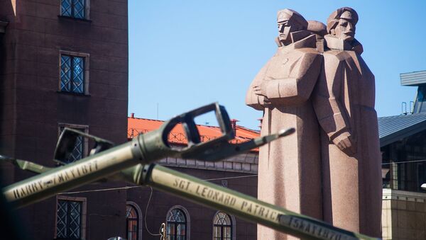 Piemineklis Latviešu strēlniekiem. Foto no arhīva - Sputnik Latvija