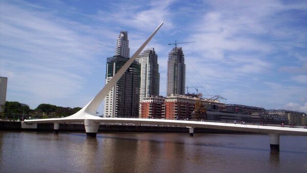 Вид на город Буэнос-Айрес в Аргентине - Sputnik Латвия