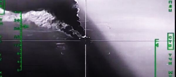 Уничтожение ВКС России нефтеперерабатывающего завода Уничтожение ВКС России нефтеперерабатывающего завода - Sputnik Latvija