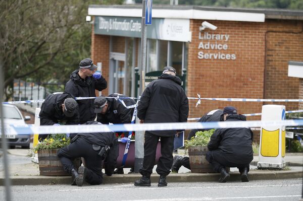 На месте убийства британского депутата Джо Кокс - Sputnik Латвия