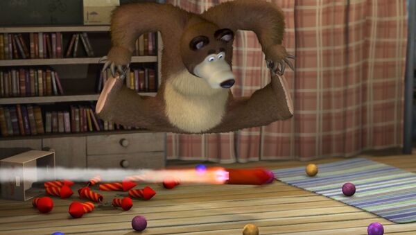 Кадр из мультфильма Маша и медведь - Sputnik Latvija