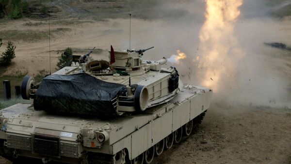 ASV tanks M1 Abramss militārajās mācībās Ādažos. Foto no arhīva - Sputnik Latvija