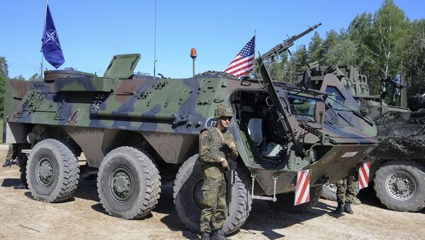 Военнослужащие армии США на учениях - Sputnik Латвия