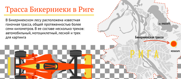 Трасса Бикерниеки в Риге Трасса Бикерниеки в Риге - Sputnik Латвия