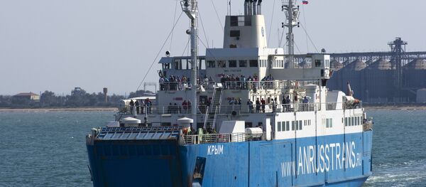 Kerčas pārceltuves darbs Krimā Kerčas pārceltuves darbs Krimā - Sputnik Latvija