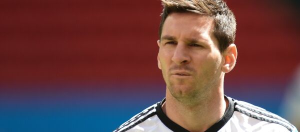 Игрок сборной Аргентины по футболу Лионель Месси. Архивное фото Игрок сборной Аргентины по футболу Лионель Месси. Архивное фото - Sputnik Латвия